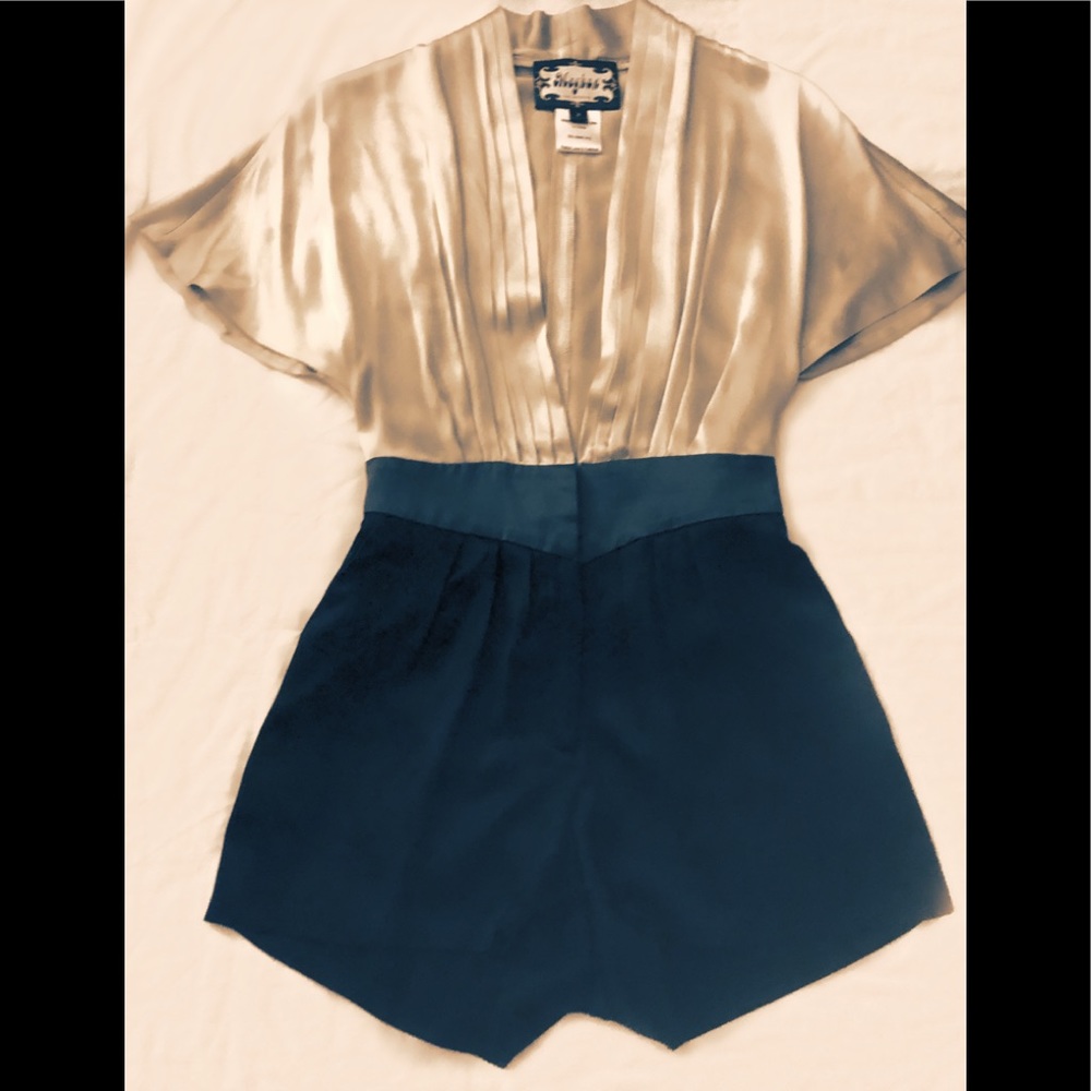 Meghan Los Angeles silk cocktail romper